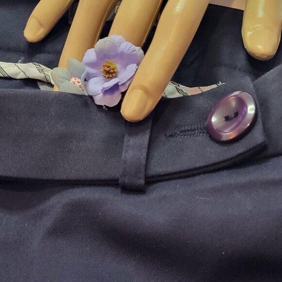 Van Heusen Stretch, Women's Blue Dress Pants, Size 12S - Picture 3 of 6